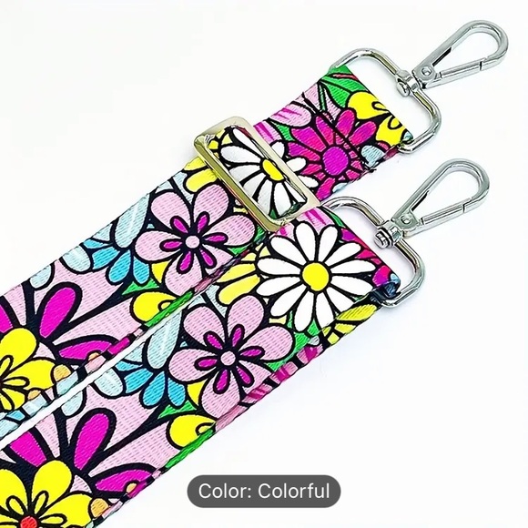 Adjustable Shoulder,Tote,Thickened Bag Replacement Strap W/Light Silvery Buckle - Picture 2 of 6